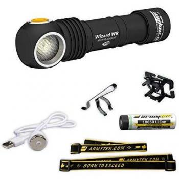Armytek Wizard WR Magnet USB+18650 / Kaltweiß & Rotes Licht / 1000 lm & 250 lm / TIR 70°:120°