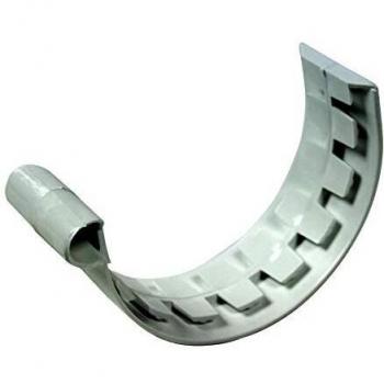Jonction PVC 25 mm demi-ronde – Raccord gris (First Plast)