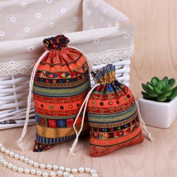 Linen Drawstring Jewelry Bag