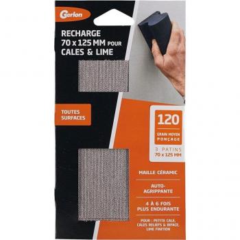Set di Ricariche Abrasive Gerlon 70‑125 mm, Grana 120, Neutralità