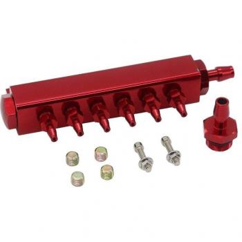 Aluminium Turbo Wastegate Boost Vakuum Ansaugkrümmer 6 Hafen 1/8 NPT