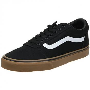 Vans Sneaker Ward Canvas Trainer – weiß/rot mit klassischen Logos