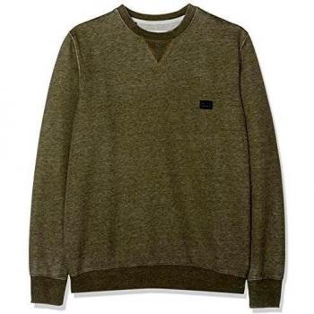 Pull à capuche Billabong All Day Washed Crew, couleur vert militaire (taille Small)