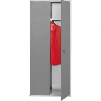 Panneau de tringle pour rayonnage modulaire 500 T Kerkmann – avec support de tablette, 750 × 300 mm, acier galvanisé