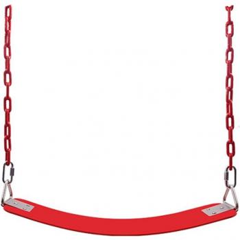 Rainbow Curved Board Swing for Children with Height Adjustable Ropes