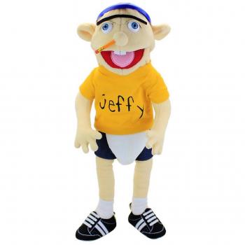 Peluche Jeffy - Marionnette à main douce pour le cosplay