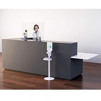 PAPERFLOW Desinfektionsspender stehend PUGH.13 weiß Stahl 1,0 l weiß