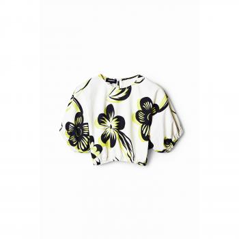 Blusa Corta de Flores Desigual