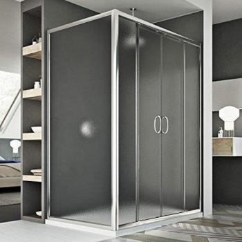 Mampara de Ducha IDRALITE Replay Duo 2 Hojas 80x120 cm Vidrio Impreso H185