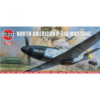North American P-51D Mustang 1/24 Airfix Vintage Classic Kit