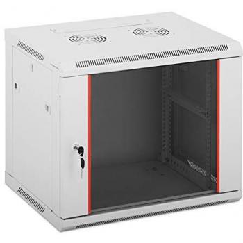 FROMM & STARCK Server Rack Server Cabinet Network Cabinet Data Cabinet 19' 9U Lock 75kg Grey