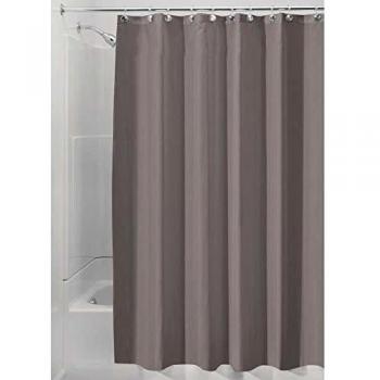 Rideau de bain en polyester taupe 180x200 cm