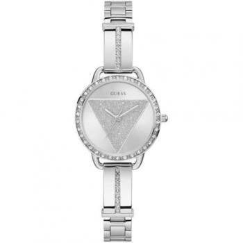 Reloj Analógico Pluma Plateada Guess