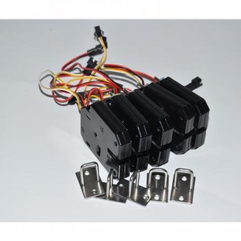 5pcs DC12V Electromagnetic Lock for Cabinet Door - Energy-Saving