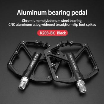 ROCKBROS Aluminium Pedale für MTB mit rutschfesten Spikes