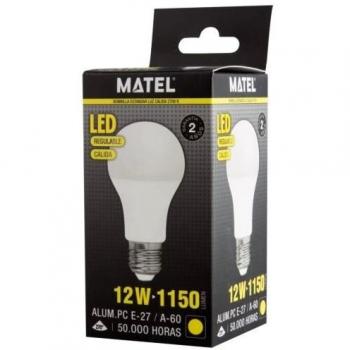 Bombilla LED Regulable E27 12W Cálida