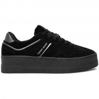 Tommy Jeans Greenwich‑Elevated‑Flatform – Schwarze Sneaker