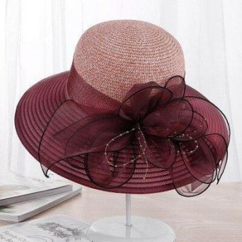 Wide Brim Panama Beach Hat for Women