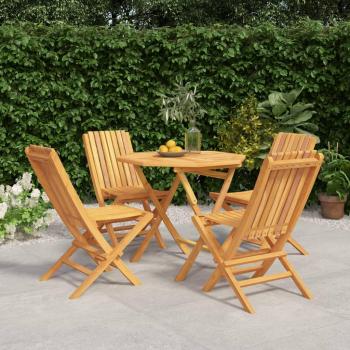 Conjunto de Jantar Jardim 5 Peças Teca Maciça