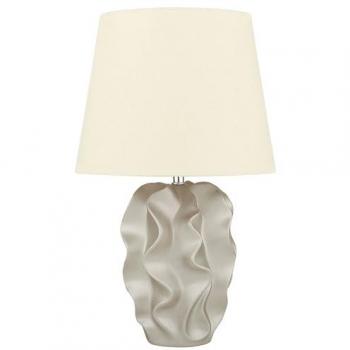 Modern Eclectic Ceramic Textured Base Bedside Lamp Table Light Gold Allika