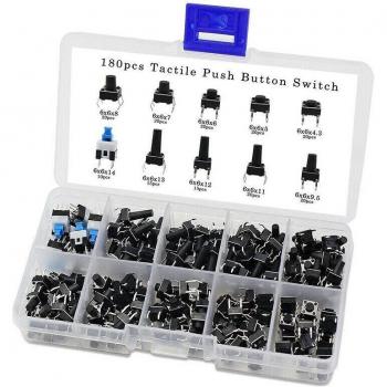 Kit de boutons poussoirs tactiles - 180 pièces
