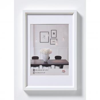 Walther design, ES520W Steel Style, Kunststoff-Bilderrahmen, 15x20 cm, weiß