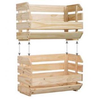 Metal Shelf with 4 Screwless Wooden Shelves, 190x150x60 cm, Blue/Orange