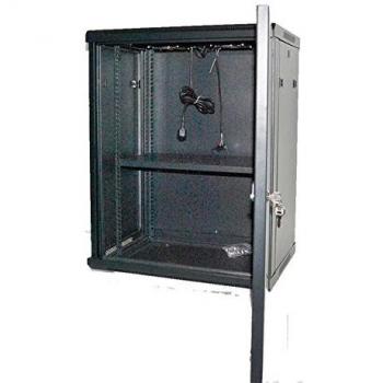 Armoire Rack Murale 19 12U 600x450mm avec Thermostat et 2 Ventilateurs