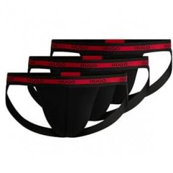 HUGO Tanga Herren Jockstrap, 3er Pack - TRIPLET PLANET