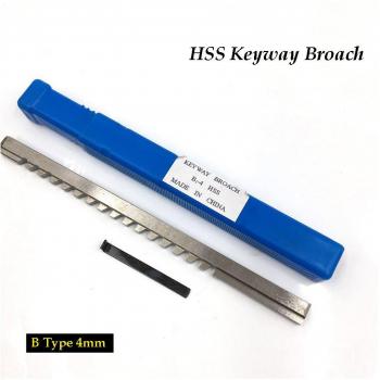 2pcs 4mm HSS B1 Keyway Broach for CNC Machines