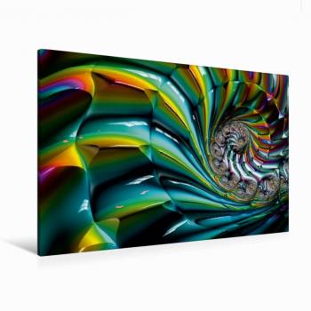 CALVENDO Premium Textil-Leinwand 120 × 80 cm – Shako M. Burkhardt Fractal Druck