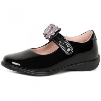 Lelli Kelly Girl's Luna 2 Butterfly Dolly Shoes - Black - Size 2.5 F