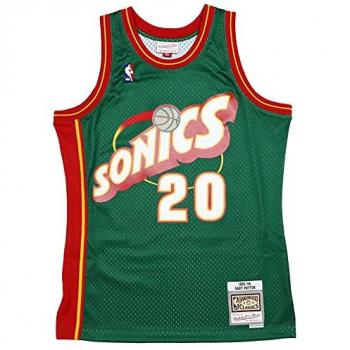 Seattle SuperSonics 1995–96 Gary Payton Classic Green Jersey – Mitchell & Ness