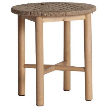 Taburete redondo de madera de estilo nórdico Serie Dragor