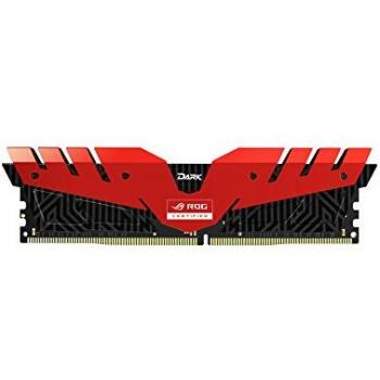 Team Group T-Force Dark ROG Certified Memoria Gaming DDR4 RAM 16GB (2 x 8GB) 3000MHz CL16 XMP 2.0 Kit di Memoria RGB PC4-24000 Red