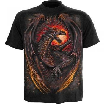 Dragon Furnace. T-Shirt Black