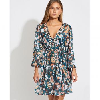 Vestido de Playa Corto Estampado Selmark
