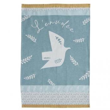 Envolee Poétique – Torchon Jacquard Bleu 50x75 cm