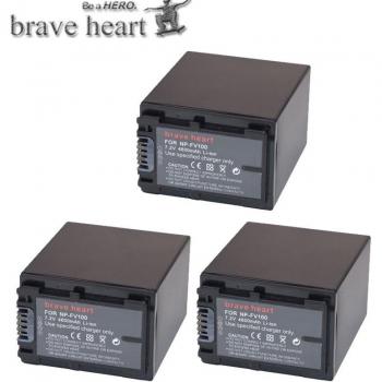 5PCS/LOT 4600mAh NP-FV100 Rechargeable Battery Pack