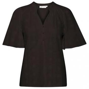 Damen-Shirtbluse PZWilla in klassischem Schwarz – Größe L
