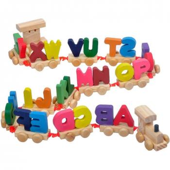 Wooden Letter Train Puzzle