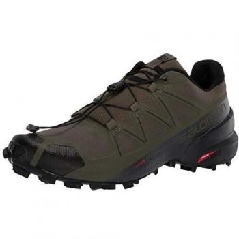 SALOMON Men's Multicolor Speedcross Competition Running Shoes with Grape Leaf/Black/Phantom design, size 11 UK