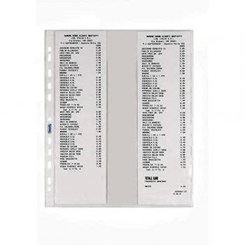 0 Buste forate per 4 scontrini fiscali 25,2X30,7 Favorit