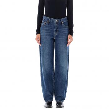 Levi's Jeans Baggy Dad Indaco Scuro, Usurato