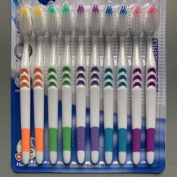 Kit Brosses à Dents 10 × Charbon de Bambou – Santé Buccale, Poils Doux