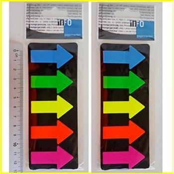 Arrow Info Page Markers 25x45mm 5/set 125 Sheets