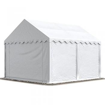 TOOLPORT Tente de Stockage 3x4 m Économie Toile PVC 500 g/m² Blanc Imperméable