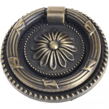 Pomo de armario con diseño de flores
