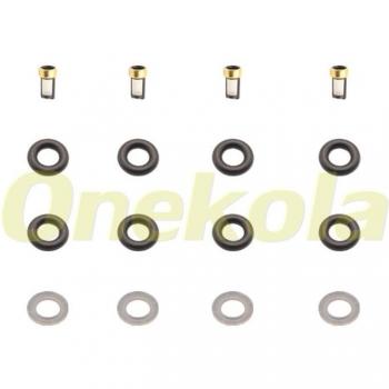 Fuel Injector Service Kit with Filters and Seals for Dodge Neon, Chrysler, Ford V8