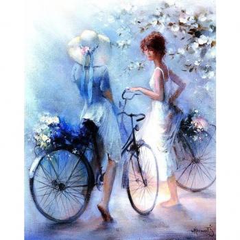 Bicicletta in Acciaio con Punti Croci